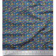 thumbnail image 1 of Soimoi Rayon Fabric Coke & Burger Food Print Sewing Fabric Yard 56 Inch Wide, 1 of 3