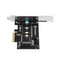 thumbnail image 2 of SilverStone Tech Inc ECM21-E M.2 PCIe NVMe SSD adapter card with Screwless design and CLKREQ# setting support., 2 of 6