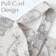thumbnail image 5 of Curtainking Farmhouse Valance 50x18 inch Gray Rustic Floral Light Filtering Curtain Tie Up Rod Pocket Valance for Kitchen 1 Panel, 5 of 5