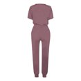 thumbnail image 5 of Yuyuzo Ensembles d'Entraînement pour Femmes 2 Pcs T-Shirts à Manches Courtes à Col Ras du Cou Pantalons Jogger à Cordon avec Poches, 5 of 5