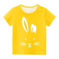 thumbnail image 4 of EGNMCR Easter T-Shirts de Pâques à Imprimé Lapin et Oeufs pour Garçons Filles Tenue de Pâques Tout-Petits Enfants Garçons Filles Mode Mignon Col Rond Imprimé T-Shirt à Manches Courtes Cadeaux de Pâques pour Enfants, 4 of 5