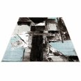 thumbnail image 3 of LaDole Rugs Tapis Turquoise Bleu Ciel et Noir Abstrait pour Aire, 3 of 6