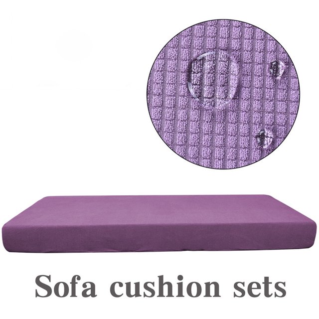 Cozival Housse de Sofa, Housse de Coussin de Sofa, Protège-Housse Extensible pour Canapé, Fauteuil Inclinable et Meubles de Salon, Housse de Coussin Résistante à l'Eau et Lavable à la Machine, Housse de Sofa Extensible, Violet