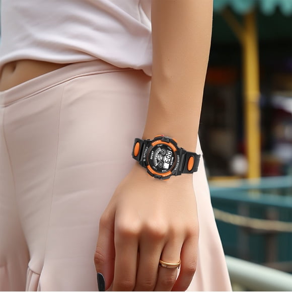 PEONAVET Student Watches Children's Luminous Water Proof Watch Student Dial Electronic Watch Boys And Girls Multifunctional Watch