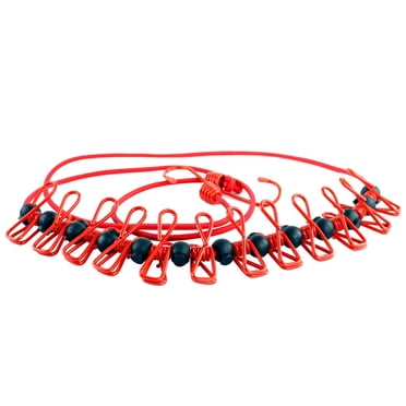CEHVOM Positioning Buckle Clothesline,Portable Windproof Travel Clothesline Clearance