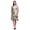 Blanc, variante sur Bimba Blanc Feuilles Florales et Kiko Rose Femmes Grande Taille Caftan Tenue d'Été Sortie de Plage Kimono Caftan-S-L