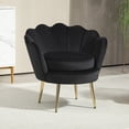 thumbnail image 2 of HOMCOM Modern Accent Chair Velvet Fabric Leisure Club Chair with Gold Legs, 2 of 10