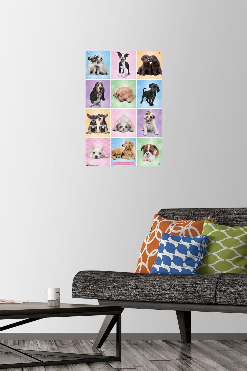 Keith Kimberlin - Puppies - Cuties Grid Wall Poster