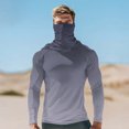 thumbnail image 1 of Handshe Summer Print Lightweight Skin Jacket, Breathable Sun Protection UPF 50+ UV Resistant with Face Cover Sleeves, Hiking Outdoor Sports Rash Guard Hooded Shirt,Plus Size, 1 of 5
