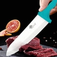 thumbnail image 2 of 6PCS Ceramic Knives Set for Kitchen 5-Piece Sharp Paring Knives with Covers and a Peeler,Sharp 6-inch Serrated Bread Knife Fruit Cutter 3", 4", 5" Inch, 2 of 5