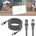 thumbnail image 1 of Starlink Gen 3 Cable, Replacement Cable for Starlink V3 Rectangular Satellite, IP68 Waterproof, All Weather Use, Gray, 1 of 7