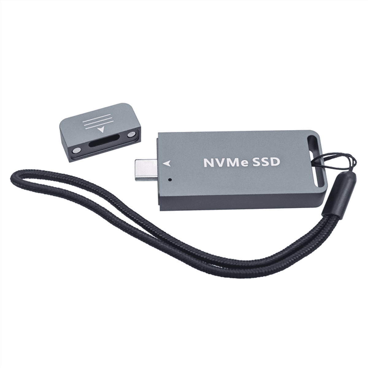 M.2 SSD Case M.2 NVME SATA Double Protocol External Hard Drive Case USB3.2 GEN2 10Gbps SSD Enclosure Support 2230,1 x M.2 SSD Case