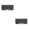 thumbnail image 1 of Redempat Elegant And Wide Application Shoulder Bag Chain Shoulder Bag Polyester Clutches Handbag Evening Bag Protects Items black 2Set, 1 of 6
