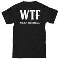 thumbnail image 3 of Fireball Whiskey Logo T-Shirt à Imprimé WTF devant et Dos - Très Grand, 3 of 3