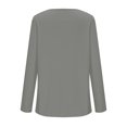 thumbnail image 4 of Womens Long Sleeve V Neck T Shirts 2025 Casual Basic Ribbed Knit Tops Lightweight Stretch Pullover Sweater Shirts, 4 of 5