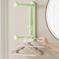 thumbnail image 2 of AYktou Home Organizers and Storage Clothes Hanger Storage Artifact Retractable Punch Wall Mounted Clothes Hanger Storage Rack Multi Purpose Stable Storage Rack for Party Indoors, 2 of 8