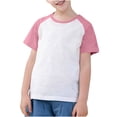 thumbnail image 3 of Feancey T-shirts pour Garçons Filles Manches Courtes Été Mignons T-shirts Coton Décontracté Col Rond Hauts Doux Confortables T-Shirt pour Enfants Soldes d'Été Rouge Melon D\'eau 7 Ans, 3 of 10