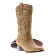 thumbnail image 2 of Women's Classic Embroidered Pointed Toe Western Rodeo Cowboy Boots (8 (M) US Women's, Tan), 2 of 2