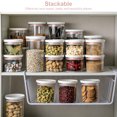 thumbnail image 1 of Récipient Alimentaire de Cuisine Empilable, Anti-Humidité, Organiseur de Grains 1 4 2, Support de Rangement Transparent avec Couvercle, Rose, 350 ml, 1 of 5