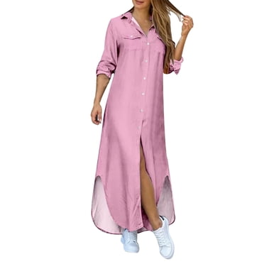 Ketyyh-chn99 Robes de Fête pour Femmes Décontractées Robe de Plage Décontractée Robes T-shirt à Manches Longues Robe de Plage Bohème Vin,G