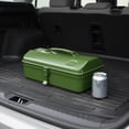thumbnail image 3 of predolo Metal Toolbox Multi-Purpose Metal Tool Storage Heavy Duty Portable Tool Chest for DIY Enthusiasts, Mechanics, Car, Garage, Job Site, Silver Gray, 370, 3 of 9