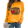 thumbnail image 1 of EQWLJWE Chandails de Maman de Baseball pour Femmes Raglan à Manches Longues Chandails à Enfiler Hauts Saison de Football T-shirt Graphique Décontracté Col Rond Blouse Chandails à Manches Longues pour Femmes Tendance Grande Taille Hauts d'Halloween, 1 of 5