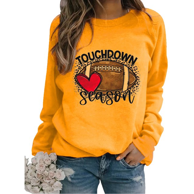 EQWLJWE Chandails de Maman de Baseball pour Femmes Raglan à Manches Longues Chandails à Enfiler Hauts Saison de Football T-shirt Graphique Décontracté Col Rond Blouse Chandails à Manches Longues pour Femmes Tendance Grande Taille Hauts d'Halloween