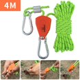thumbnail image 3 of jinwen Pulley Ratchet Rope Hanger Fixed Buckle for Heavy 4mm 4m Light Green, 3 of 9
