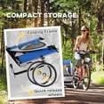 thumbnail image 4 of Aosom 2-Seat Kids Child Bicycle Trailer, Blue, 4 of 8