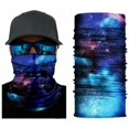 thumbnail image 1 of Blue Galaxy Face Balaclava Scarf Neck Rave Shield Sun Gaiter Headwear Mask, 1 of 8