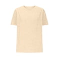 thumbnail image 4 of FAIWAD T-Shirts à Manches Courtes pour Femmes Été Col Rond Manches Courtes Grande Taille T-Shirts Décontractés Plage Vacances Basiques, 4 of 6