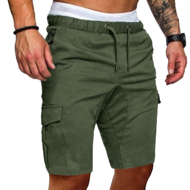DPTALR Men's Plus Size Cargo Shorts Multi-Pockets Relaxed Summer Beach Shorts Pants