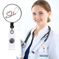 thumbnail image 1 of Iumwxz Nurse Badge Buckle Easy-To-Pull Buckle Retractable Badge Easy-To-Pull Certificate Buckle, 1 of 7
