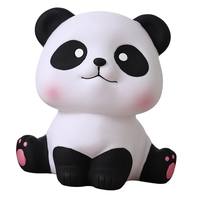 serony Money Bank Desktop Animal Statue Lovely Cartoon Panda Sculpture Style B Style B