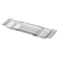 thumbnail image 3 of jifeng Bathtub Tray Basket Extendable Simple Drain Bath Shelf for Candle Book Towel Clear, 3 of 9