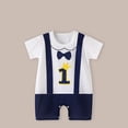 thumbnail image 2 of MeetoTime Combinaisons Bébé Garçons Filles Imprimé Col Rond Manches Courtes T-Shirt Nourrisson Tout-Petit Vêtements d'Été Bébé, 2 of 7