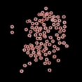 thumbnail image 3 of 100 Pieces Rose Gold Color Snowflake Flower Design Alloy Spacer Beads Jewelry Making Findings for Necklace Bracelets Anklets Making 4mm, 3 of 7