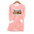 thumbnail image 1 of Hauts d'Entraînement pour Femmes Mode Décontractée Manches Longues Col Rond Blouses et Chemises Chemises d'Automne en Liquidation, 1 of 3