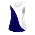 thumbnail image 4 of Yuyuzo Débardeurs pour Femmes Été Sans Manches T-Shirt Décontracté Col Rond Chic Color Block Blouse Fluide de Plage, 4 of 6