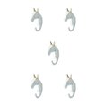 thumbnail image 3 of Wweixi Coat Hooks Easy To Install And Wide Application For Added In Daily Life White gold (horse) 5Set, 3 of 6