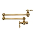 thumbnail image 1 of Stretchable Swing Arm Sink Faucet, Swing Arm Kitchen Faucet High Temperature Resistance    For Home  Gold, 1 of 8