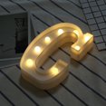 thumbnail image 2 of XZNGL Wood Board Alphabet Led Letter Lights Light Up White Plastic Letters Standing Hanging C, 2 of 3