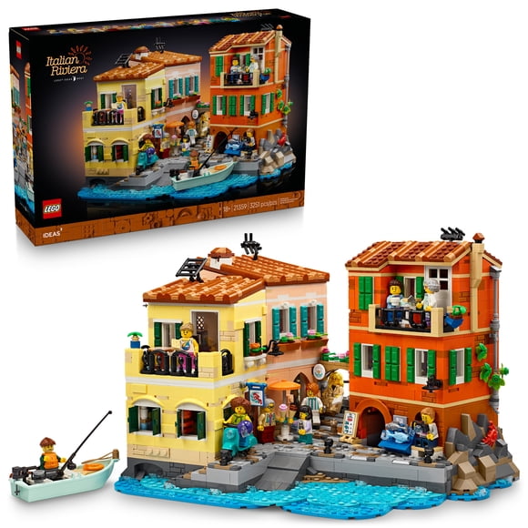 LEGO Ideas La Riviera Italienne, Modèle d’Architecture pour Adultes, Idée-Cadeau 21359