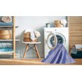 thumbnail image 2 of Ahgly Company Tapis d'Intérieur Lavable à la Machine, Carré, Transitionnel, Bleu Bleu Ange, Tapis de Zone, 4 Pieds Carré, 2 of 7