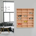 thumbnail image 4 of idealsgarden Wooden Display Rack Organizer Shelves Multiuse Holder for Doll Shop 21 Grid, 4 of 8