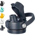 thumbnail image 1 of Diumepo Auto Spout Lid for YETI Rambler Bottles, Replacement Lids for Yeti 12oz 18oz 26oz 36oz 64oz Water Bottle, Water Bottle Straw Cap for YETI Rambler, Flexible Handle, 1 of 7