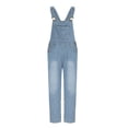 thumbnail image 5 of Besolor Salopette en Jean pour Femmes à Bretelles Ajustables, Coupe Ample, Pantalon Long en Denim, Tenues Décontractées Mode, Combinaisons en Jean, 5 of 5