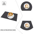 thumbnail image 4 of SUTENGDA Sets de Table Tissés Croisés pour Table à Manger en Vinyle PVC Ensemble de 4 12x18 Pouces Jaune, 4 of 6