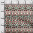 thumbnail image 1 of oneOone Cotton Poplin Fabric Leaves & Floral Block Decor Fabric Printed BTY 56 Inch Wide, 1 of 4