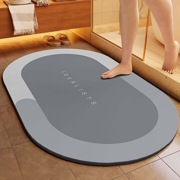 XZNGL Tapis de Bain à Endos Antidérapant 16x24 Po - Super Absorbant, Séchage Rapide, Lavable, Tapis de Sol pour Salle de Bain, Tapis de Douche pour devant la Baignoire et la Douche
